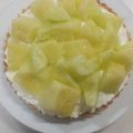 roll21's cooksnap of when they made ♥メロンのダブルチーズケーキタルト♥.