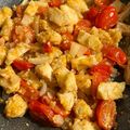 ame-ikuru's cooksnap of when they made 鶏肉とミニトマトのガーリック炒め.