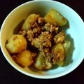 松ぼっくり。's cooksnap of when they made 定番ソース味★ジャガイモの鶏そぼろ煮.