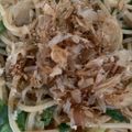 もものすけのまま's cooksnap of when they made 焼きそば風♪ソース味のねぎスパゲティ.