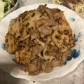 かゆみか's cooksnap of when they made ご飯が進む進む↑甘辛豚レンコン☆.