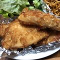 nagomi＊'s cooksnap of when they made ✿鶏肉のにんにく醤油ごまパン粉焼き✿.