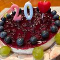 ラン丸's cooksnap of when they made ブルーベリーレアチーズケーキ.