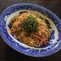 dimbula121's cooksnap of when they made ベーコンと大葉の和風ペペロンチーノ.