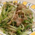 えみぃ☆☆☆'s cooksnap of when they made シャキシャキ☆豚バラ肉と豆苗のもやし炒め.