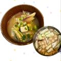 yu🐓's cooksnap of when they made 茄子 油揚げ 豆腐 の味噌汁.