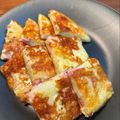 studio a'25's cooksnap of when they made 長いもとベーコンのチーズチヂミ.