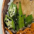 新妻あや's cooksnap of when they made オクラの塩きんぴら.
