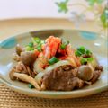 runa10's cooksnap of when they made 牛肉のスタミナ炒めキムチ盛り.