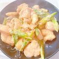プー♡'s cooksnap of when they made ☆むね肉とアスパラのマヨポン炒め☆.