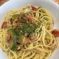 Ｎよんよん's cooksnap of when they made 簡単☆ズッキーニとトマトとツナのパスタ.
