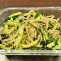 や-たん's cooksnap of when they made もやしきゅうりの海苔入り胡麻ナムル.