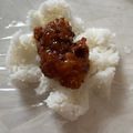 yu🐓's cooksnap of when they made 娘の好きなおにぎり覚書ꕤソースカツ.