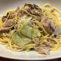 えびしお＠修行中's cooksnap of when they made 白だしで出来る！キャベツのサバ缶パスタ.