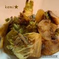 kemi★'s cooksnap of when they made 白菜☆じゃがサバ炒め.