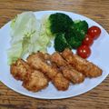ポニーリボン's cooksnap of when they made *鶏むね肉DE簡単柔らか～♪チキンカツ*.