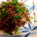 banzensama's cooksnap of when they made 薬味ねぎたっぷり！牛ごぼうの甘辛炒め。.