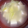 nessa1's cooksnap of when they made キャベツとえのきの鶏ガラスープ.