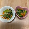 ディアンシー's cooksnap of when they made レンジで簡単！にんじんと小松菜のナムル.