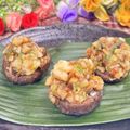 岡山県料理サークルちゃお〜's cooksnap of when they made 椎茸の海老詰め.