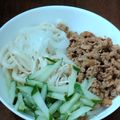 ケンチャナヨ～'s cooksnap of when they made 夏野菜と肉みその冷やしうどん.