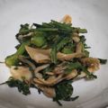 fu♪♪'s cooksnap of when they made 春菊と舞茸のごま和えコチュジャン風味.