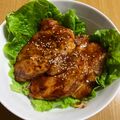 バンビーノ☆'s cooksnap of when they made 漬けて焼くだけ！サムギョプサル丼.