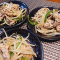 ひっこ's cooksnap of when they made ☆もやしとピーマンと豚肉の炒め☆.