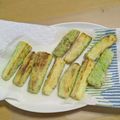 ラリー＆サラ's cooksnap of when they made 黄金比率☆揚げない天ぷら☆ズッキーニだけ.