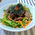 悠愛らぶ☆'s cooksnap of when they made 簡単☆チョレギサラダと焼肉で丼ぶり♪絶品.