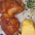 ちゃちゅ2's cooksnap of when they made 簡単10分【赤い鶏さん】ランチにも♪.