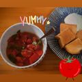 ｅｋ４'s cooksnap of when they made お手軽朝ご飯【トマトだけのブルスケッタ】.