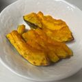 kimig's cooksnap of when they made ノンフライヤーで☆かぼちゃの素揚げ.