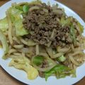 39J's cooksnap of when they made ◎旨い！オイスターソースで焼きうどん◎.