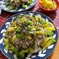 フジぽん's cooksnap of when they made 【動画付】簡単 美味しい♪牛肉の混ぜ寿司.