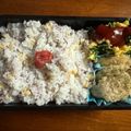 なーなちゃん's cooksnap of when they made ゆかりの天かすおにぎり.
