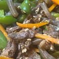 ささッこ's cooksnap of when they made スピードおかず＊牛肉とピーマンの甘辛炒め.