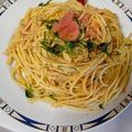 ちかﾁｬﾝ☆'s cooksnap of when they made 簡単♪大葉と明太子の和風バター醤油パスタ.