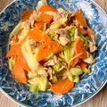 悠LOVE航's cooksnap of when they made 回鍋肉風.