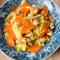 悠LOVE航's cooksnap of when they made 回鍋肉風.