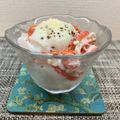 horseland's cooksnap of when they made カニカマ温玉のせの冷奴。白だしで.