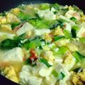 かわりん's cooksnap of when they made 青梗菜と豆腐の塩餡かけ。卵とカニカマ入り.