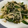 えっく巣's cooksnap of when they made 簡単5分で副菜✿ニラともやしのナムル.