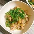 yukarin222's cooksnap of when they made 少量豚こまとモヤシ★大葉ポンラー油.