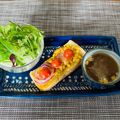 Y✿えくぼ飯's cooksnap of when they made 人参とズッキーニのチーズトースト.