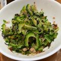 chaiko５'s cooksnap of when they made ゴーヤのおかか＆塩昆布和え.