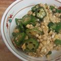 由起丸's cooksnap of when they made 朝食に＊おくら納豆＊.