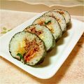 まるねこたん's cooksnap of when they made きっとこれが基本のキンパ（韓国風海苔巻）.
