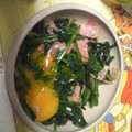 未沙きち's cooksnap of when they made 卵黄のせほうれん草バター炒め.