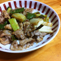 koikeluna's cooksnap of when they made *豚肉とねぎの甘味噌炒め*.